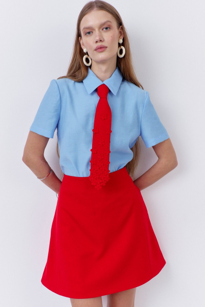 Юбка FLAIM 2092 красный - фото 5