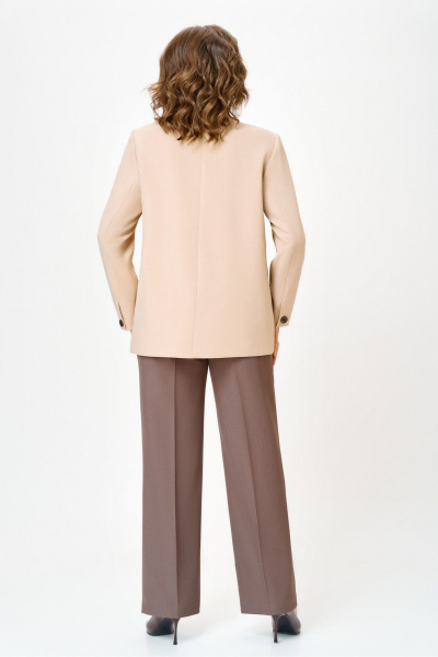 Брюки, жакет, украшение DaLi 7079.2 беж - фото 9