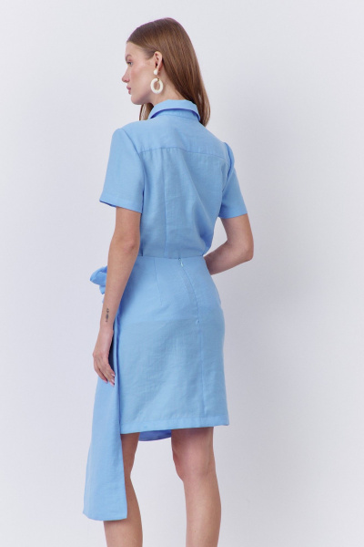 Блуза, юбка FLAIM 2094 голубой - фото 8