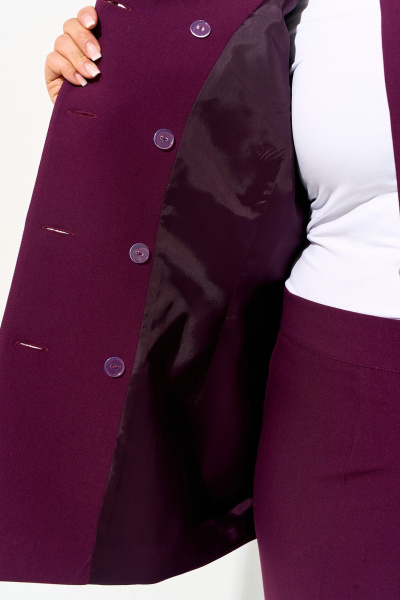 Брюки, жакет IVA 1850 винный - фото 6