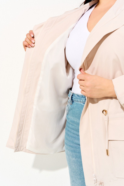 Куртка IVA 1713 бежевый - фото 9