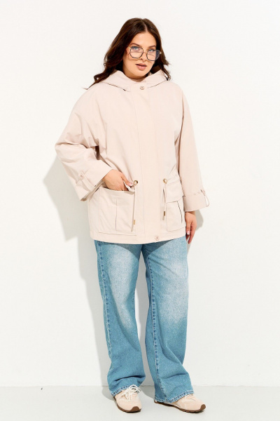 Куртка IVA 1713 бежевый - фото 3