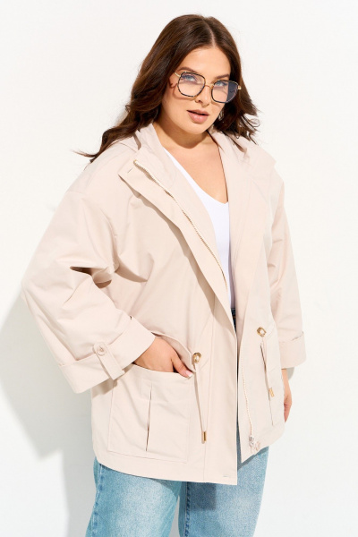 Куртка IVA 1713 бежевый - фото 2