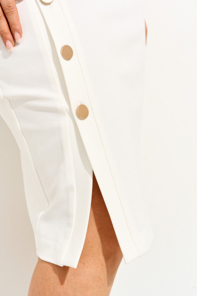 Платье IVA 1534 молочный - фото 8