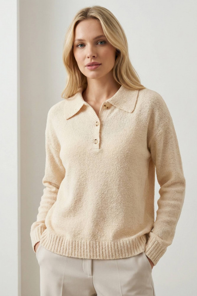 Джемпер Belange 3638 экрю - фото 1