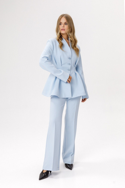 Брюки, жакет PiRS 6341 голубой - фото 1