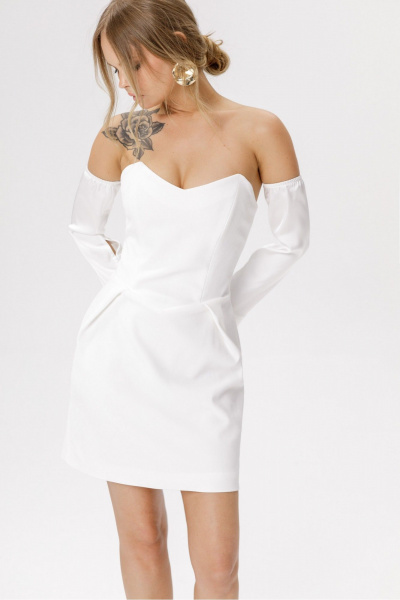 Платье, рукав декоративный PiRS 5691 белый - фото 2