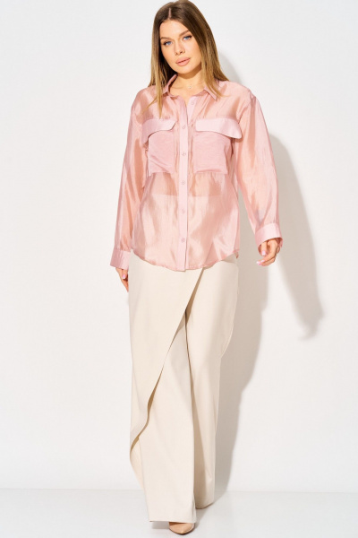 Блуза Laikony L-382-1 пыльная_роза - фото 14