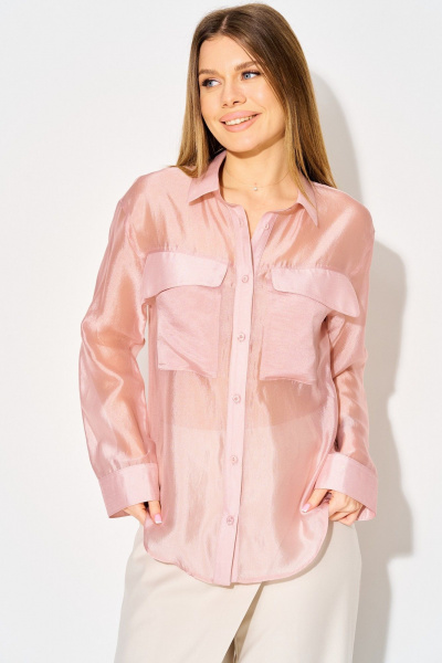 Блуза Laikony L-382-1 пыльная_роза - фото 11