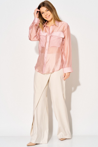 Блуза Laikony L-382-1 пыльная_роза - фото 10