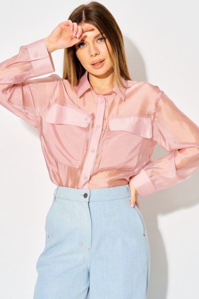 Блуза Laikony L-382-1 пыльная_роза - фото 8