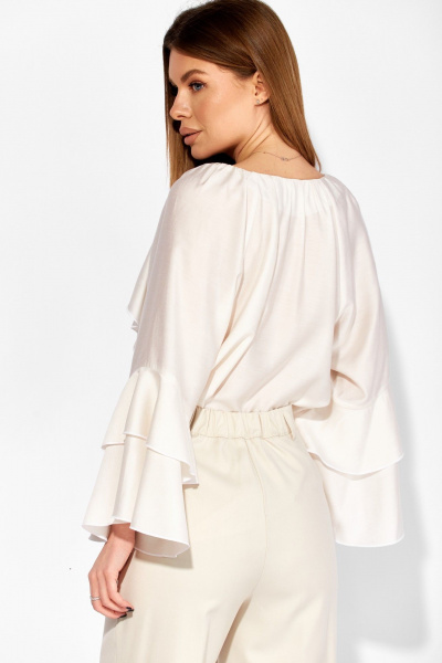 Блуза Laikony L-414 молочный - фото 11