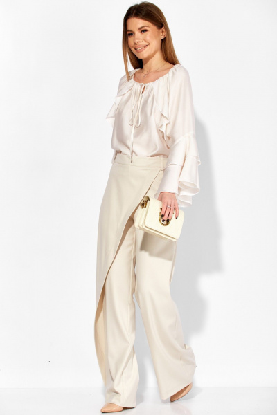 Блуза Laikony L-414 молочный - фото 8