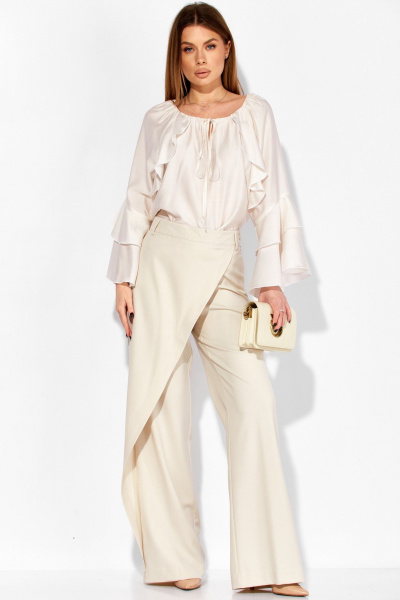 Блуза Laikony L-414 молочный - фото 4