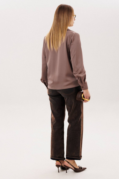 Блуза Anelli 1663 поцелуй_капучино - фото 4