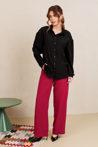 Блуза AMORI 6500 черный - фото 7