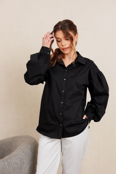 Блуза AMORI 6501 черный - фото 2