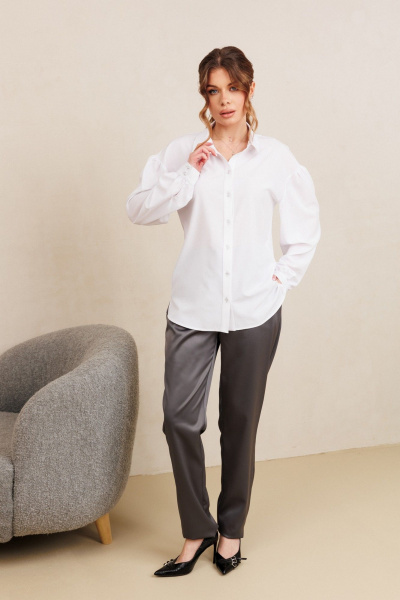 Блуза AMORI 6502 белый - фото 2