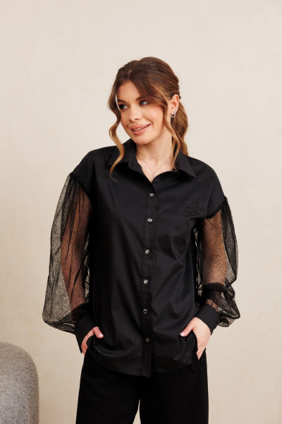 Блуза AMORI 6503 черный - фото 1