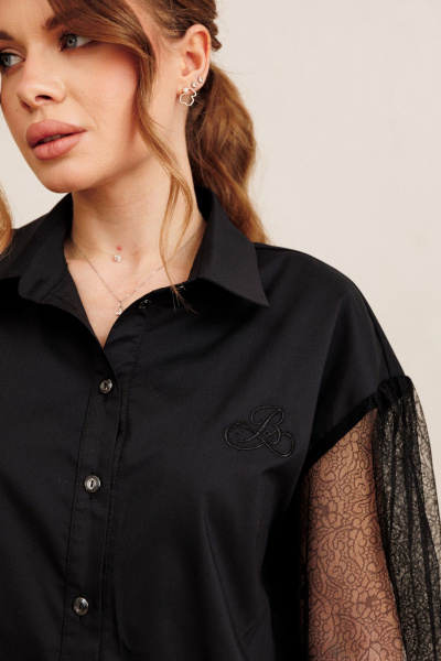 Блуза AMORI 6503 черный - фото 3