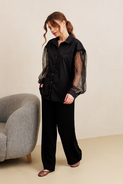 Блуза AMORI 6503 черный - фото 7