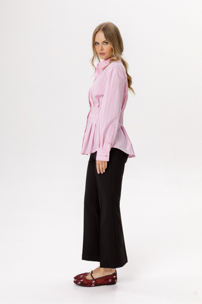 Брюки, рубашка PiRS 6555 розовый+черный - фото 3