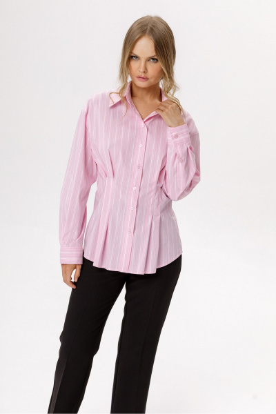 Брюки, рубашка PiRS 6555 розовый+черный - фото 2