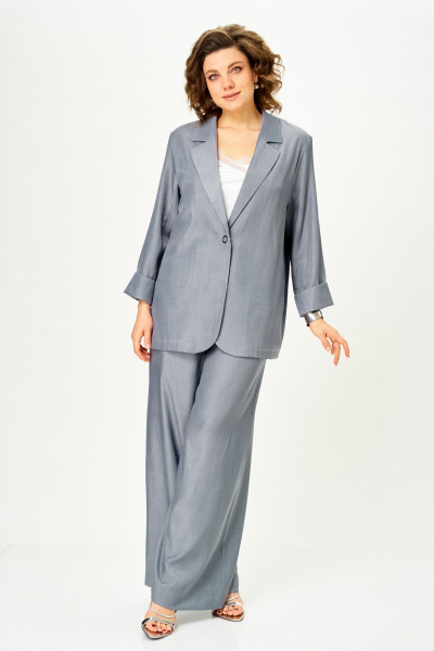 Брюки, жакет Michel chic 1446 стальной_серый - фото 5