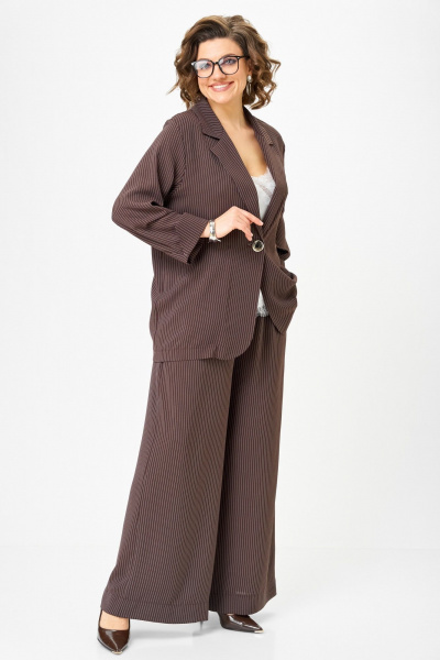 Брюки, жакет Michel chic 1446 стальной_серый - фото 10