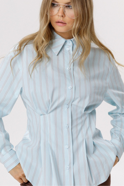 Рубашка PiRS 6556 голубой - фото 4