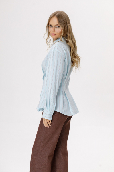 Рубашка PiRS 6556 голубой - фото 3