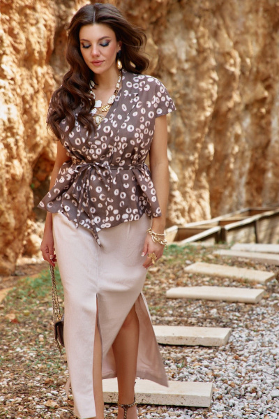 Юбка Vittoria Queen 28123ю бежевый - фото 2