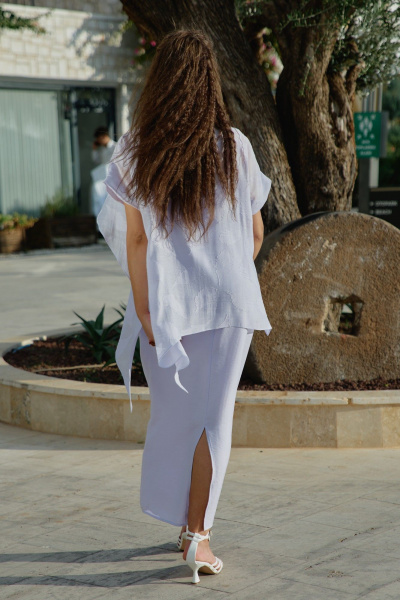 Блуза, платье Vittoria Queen 28203 лиловый - фото 6