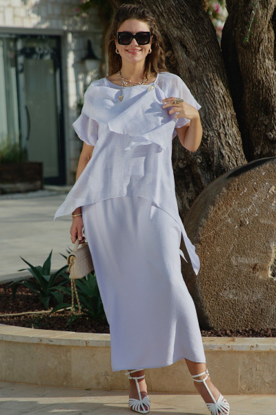 Блуза, платье Vittoria Queen 28203 лиловый - фото 2