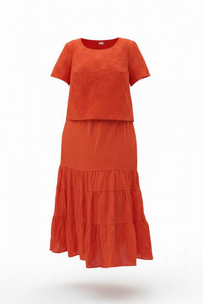 Блуза, юбка Vittoria Queen 28503 алый - фото 8