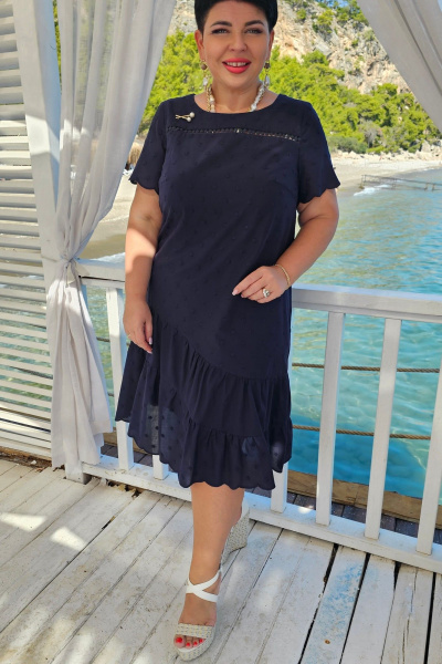 Платье Vittoria Queen 29003 темно-синий - фото 8