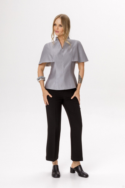 Блуза PiRS 6583 серый - фото 2
