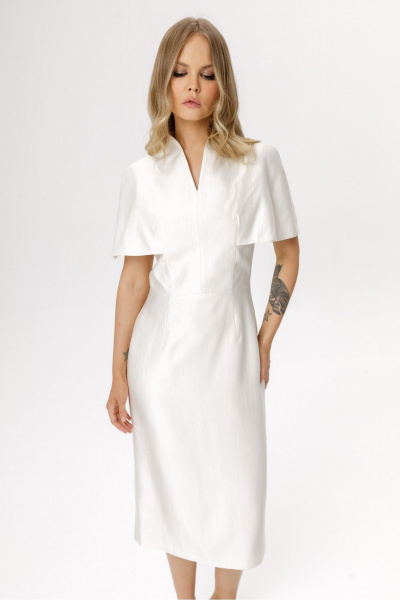 Платье PiRS 6590 молочный - фото 2