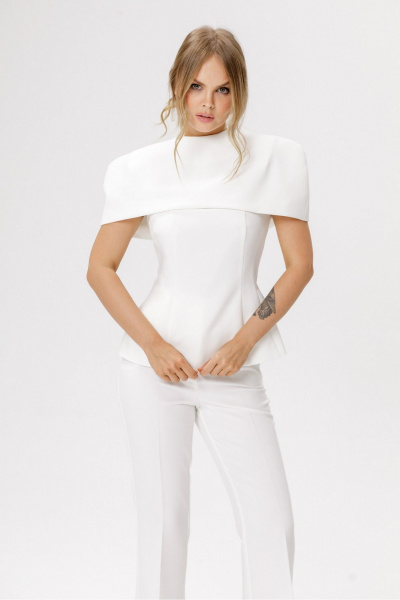 Блуза, кейп PiRS 6609 молочный - фото 3
