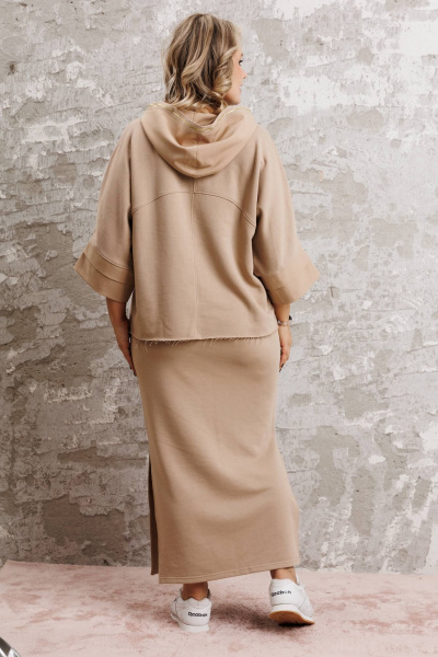 Кофта, юбка Anastasia 1224.1 бежевый - фото 3