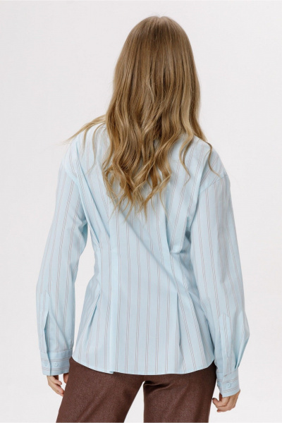 Брюки, рубашка PiRS 6610 голубой+белый - фото 4