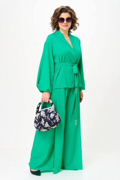 Блуза, брюки Anastasia 1063.1 нефрит - фото 1
