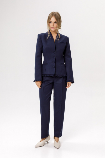 Брюки, жакет PiRS 6614 темно-синий - фото 6