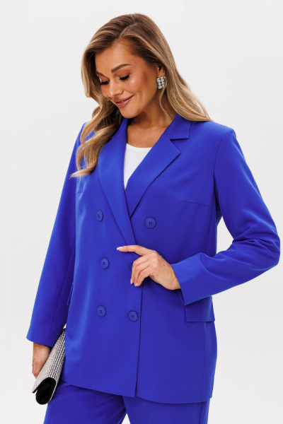 Брюки, жакет Anastasia 1155.4 ультрамарин - фото 8