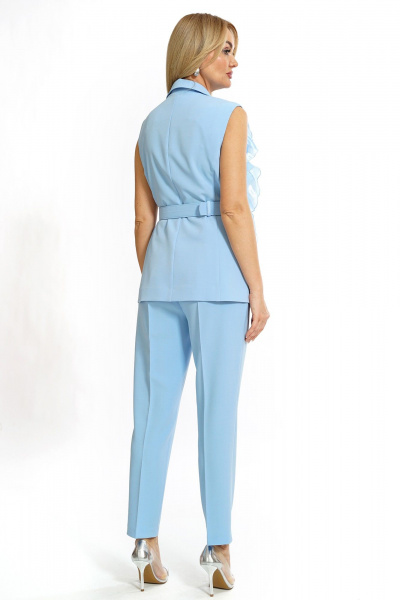 Брюки, жилет Alani Collection 2478 голубой - фото 8
