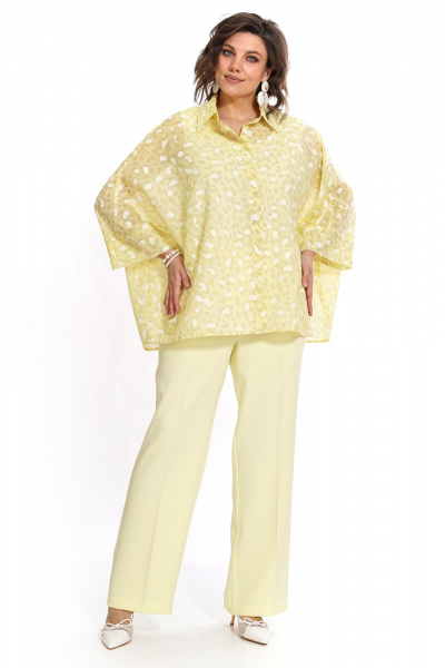 Блуза, брюки, топ Alani Collection 2530 желтый - фото 1