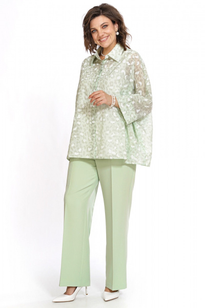 Блуза, брюки, топ Alani Collection 2530 салатовый - фото 12