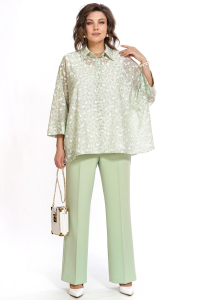 Блуза, брюки, топ Alani Collection 2530 салатовый - фото 11