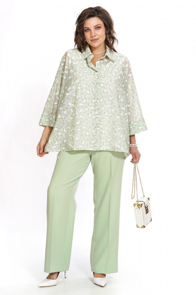 Блуза, брюки, топ Alani Collection 2530 салатовый - фото 10
