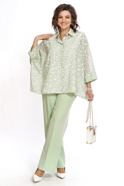 Блуза, брюки, топ Alani Collection 2530 салатовый - фото 9